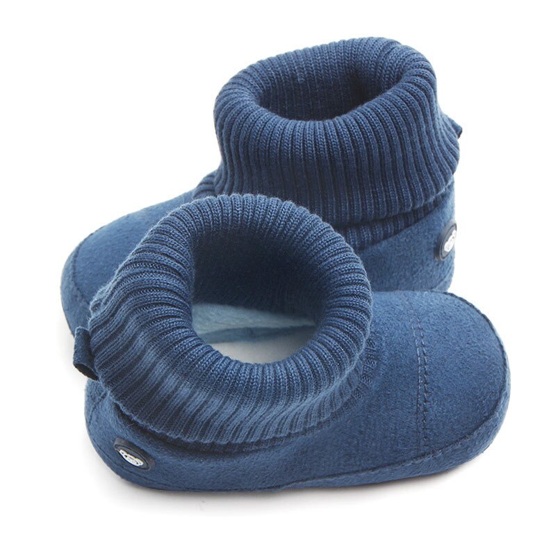 Baby Meisjes Jongens Laarzen Opvouwbare Sok Schoenen Infant Babyschoenen Herfst Winter Warme Laarzen 0-18 Maanden Peuter leuke Laarzen