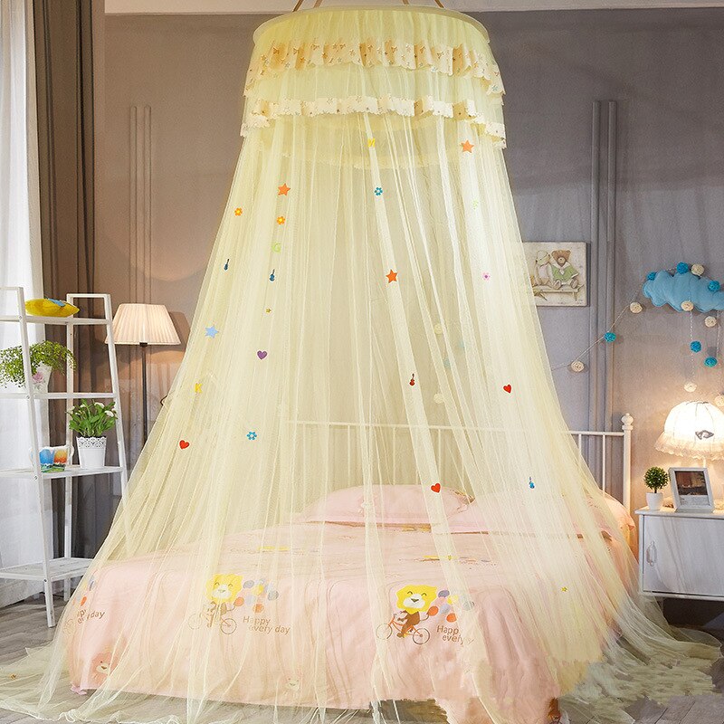 Suspendus enfants bébé literie dôme lit baldaquin coton moustiquaire couvre-lit rideau pour bébé enfants lecture jouant décor à la maison: 04