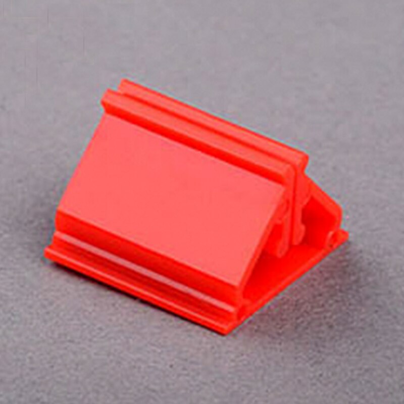 50pcs 10 Colors Plastic Card Base Stand for Paper Card Board Games Children Cards Stand Game Accessories: Red