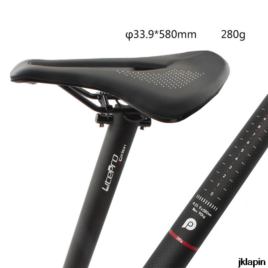 LP litepro-tija de sillín para bicicleta de montaña, ultraligera, 33,9mm x 580mm, 280g, tubo de sillín de bicicleta para SP8