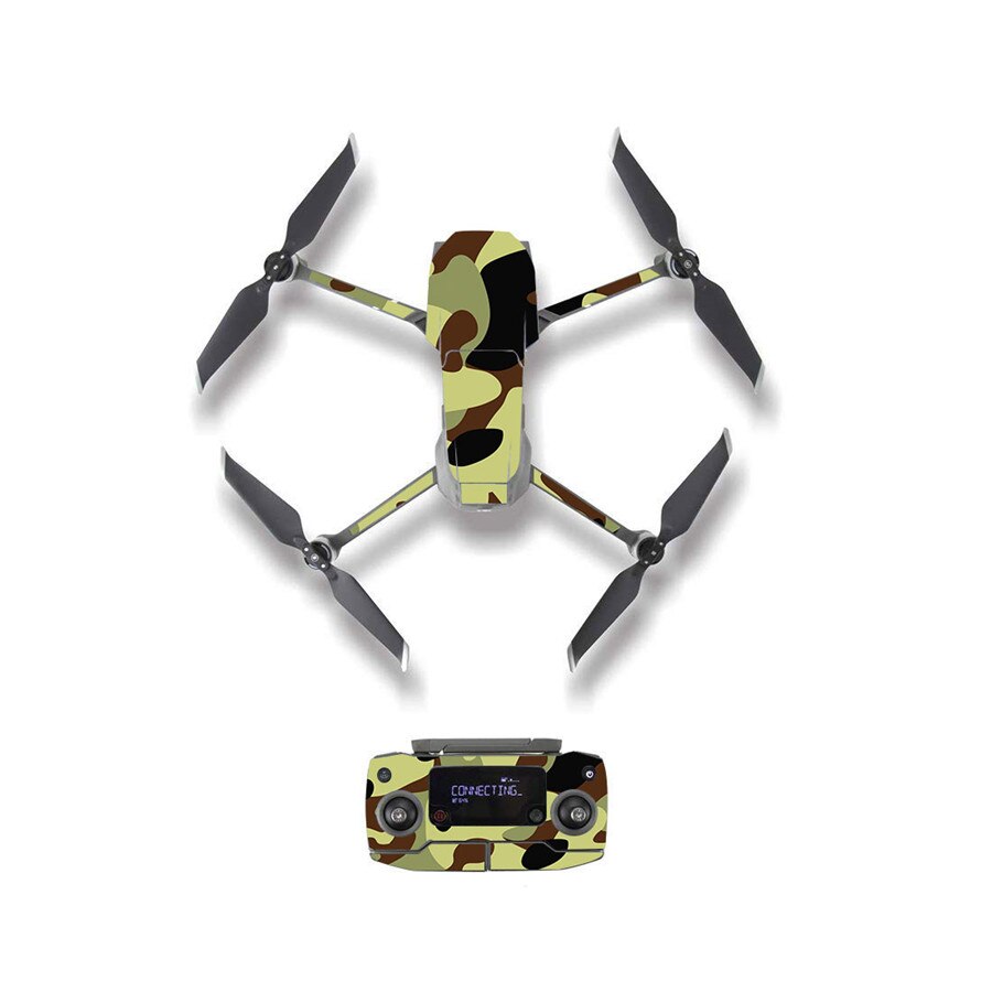 Pegatina de piel con estilo de camuflaje mosaico para DJI Mavic 2 Pro y Zoom, película de protección de batería para control remoto de cuerpo de Dron, M20107: Style 10