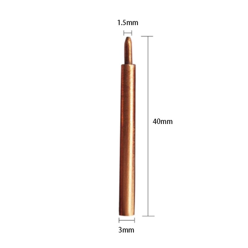 8Pcs Lassen Naald Aluminium Oxide 3Mm Excentrieke Staaf Lasmachine Lassen Pen Solderen Batterij Nikkel Plaat