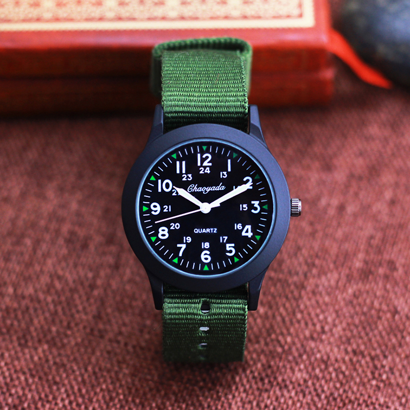 2024 célèbre chaoyada enfants garçons filles étudiants homme toile respirant résistant à la sueur 24 heures montres: Bronze