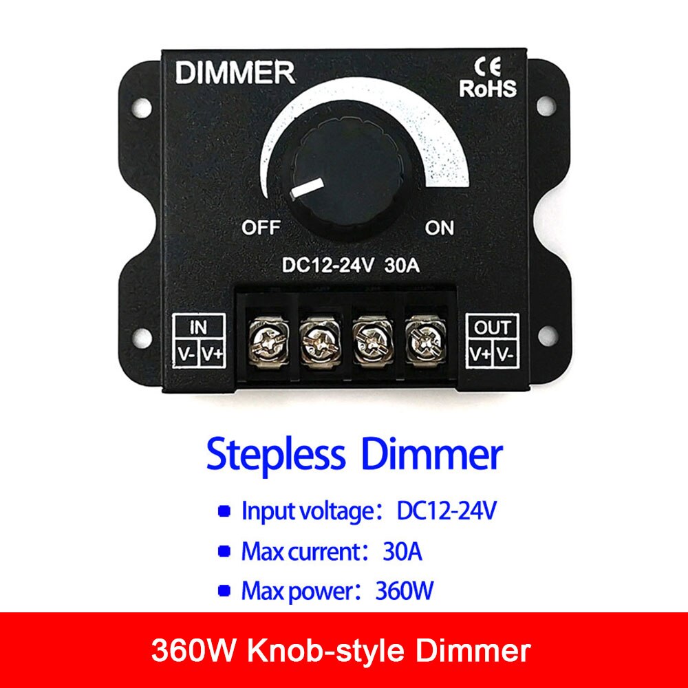 Amélioré Télécommande LED Panneau Lumineux avec Variateur 200W Dimmable 12V LED Lampe COB Matrice Plaque L'éclairage Extérieur D'intérieur: 360W Dimmer 1pcs / Warm White (3000K)