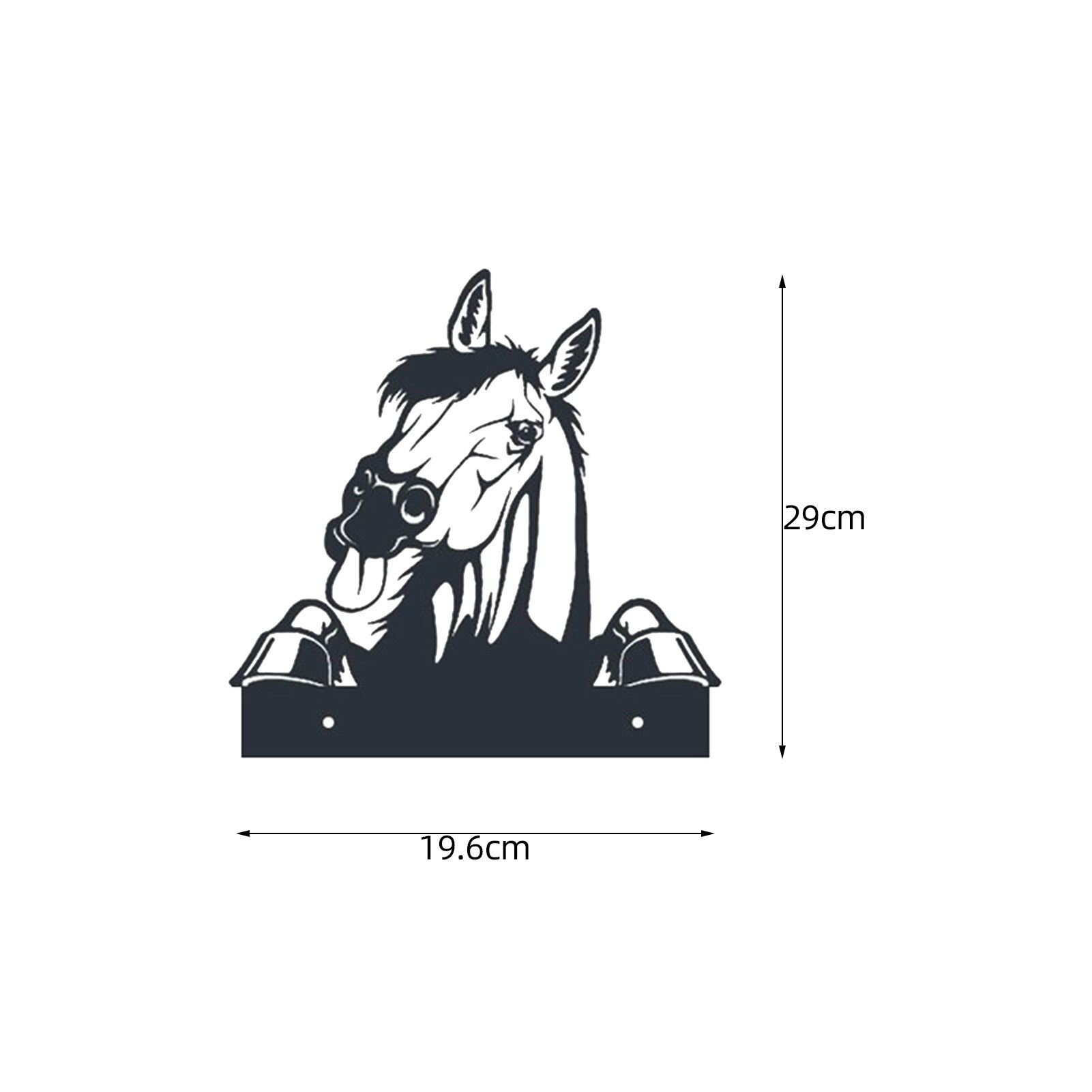 Tuin Dieren Metal Art Farm Gluren Dieren Vee Metal Art Outdoor Tuin Hanger Decoratie Achtertuin Gazon Stakes Decor: A