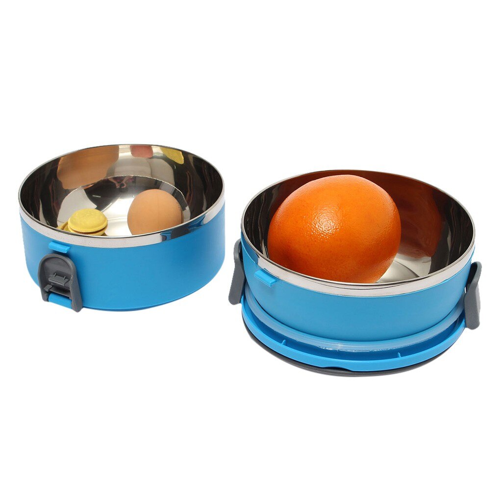 Boîte à bento thermique isolée par acier inoxydable de C pour la boîte à déjeuner étanche de Thermos de récipient de nourriture de pique-nique multicouche de bureau