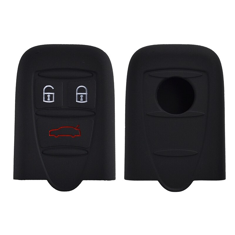 159 para Alfa Romeo Brera 156 Q4 GT 946, llavero de araña sin llave, 3 botones, funda de llaves de silicona, carcasa, llavero de piel, soporte para llavero