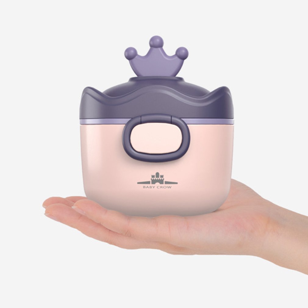 Portable Kids Food Storage Box BPA Free Formula Dispenser Cartoon Infant Milk Powder Box Toddler Snacks Container
