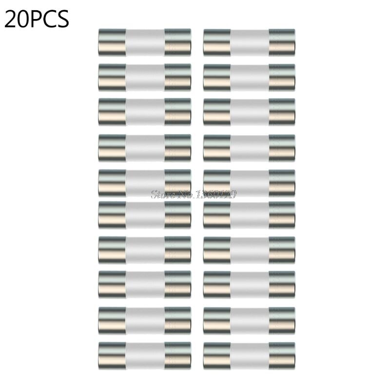 20pcs/10pcs Ceramic Fuse For Multimeter Instrument 600mA 10A Ceramic British Plug Fuse G8TB: Silver