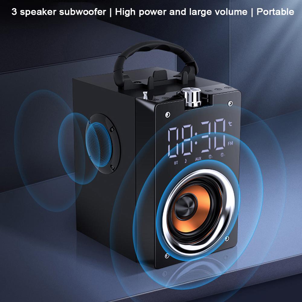 T3 Super Bass Bluetooth Speakers Portable Column HighPower 3D stereo Subwoofer Music Center Support AUX TF FM Radio HIFI BoomBox