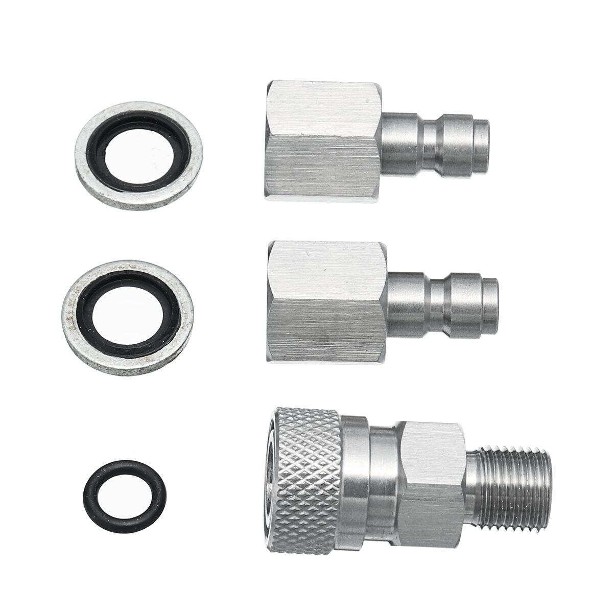 Air gun filling quick connect adapter, stainless steel PCP 1/8 BSPP connector, with plug connector (for toy gun)