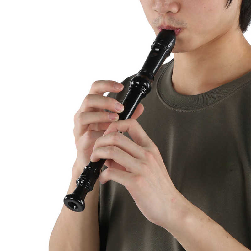 Instrumentos de viento de madera flauta clarinete 8 agujero G llave para chico educación temprana con varilla de limpieza instrumento Musical