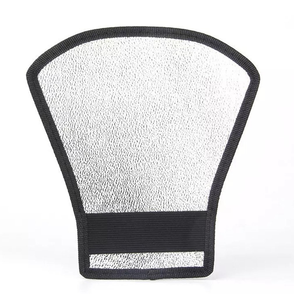 Universal difusor de flash para cámaras Softbox de plata y blanco Reflector SLR Cámara estudio de fotografía Accesorios