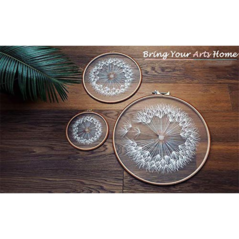 Kits de bordado para iniciantes, criativo de dente de leão bordado à mão ponto cruz bordado kit de artesanato com pano de padrão colorido, ba