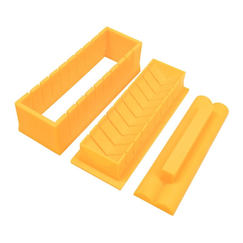 Sushi Maken Kit Hartvormige Sushi Maker Voor Beginner Sushi Tool Set Inclusief Ronde Vierkante Driehoek Sushi Mold Vork spatel: Default Title