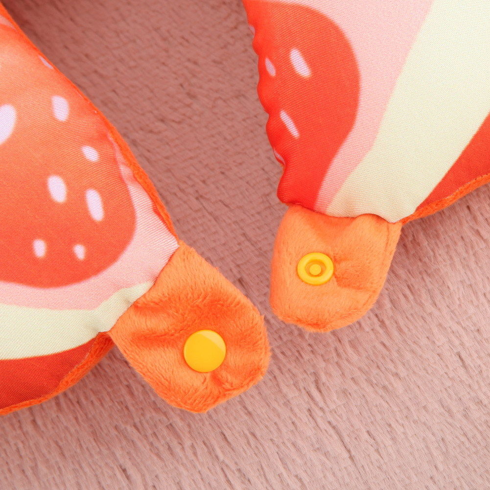 U formet reise frukt skum nakke pute støtte bil hodestøtte fly pute pute