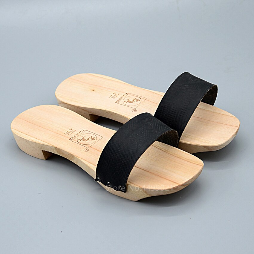 Asiatisk japansk traditionel træ geta flip flops vintage paulownia mænd kvinder træsko cosplay kostume hjemmesko etniske samurai sko