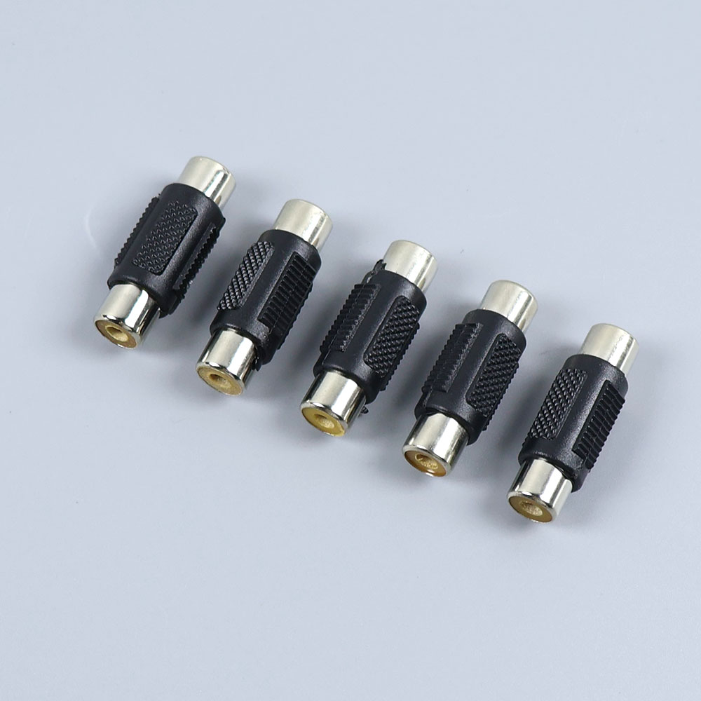 1/2/5pcs RCA Female to Female Jack Plug Connector Adapter Male to Male RCA Connector Video Audio Extender Cord Cable Converter