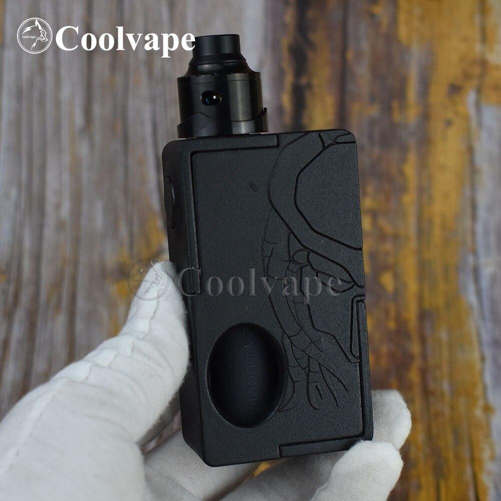 coolvape Mechanical Squonk Box MOD with coolvape RDA 13ml Silicone Bottle 18650 battery Auto-adjusting Box MOD 510 pin bf mod: I