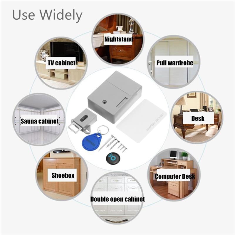 Digital Electronic RFID Card Invisible Hidden RFID Cabinet Lock Drawer Card Lock