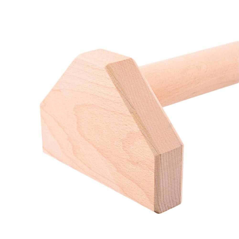 1Pair Wooden Push-up Stands Bars Home Gym Push Pull Training Calisthenics Body Building Anti-slip Parallettes Handstand Fitness