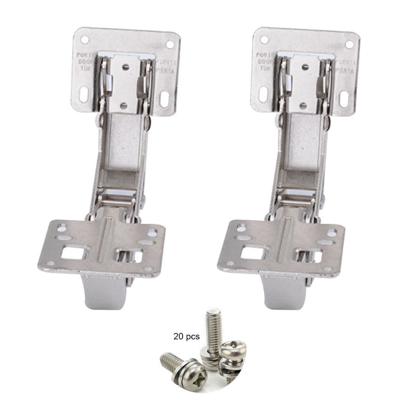 2 Stks/set 170 Graden Hydraulische/Normale Scharnieren Koudgewalst Staal Soft-Close Buffer: A