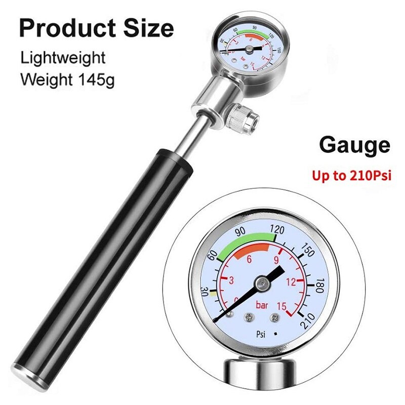 High-pressure Bicycle Pump Mountain Bike Motorcycle Basketball Multifunctional Beauty French Mouth Pump Bicycle Accessories