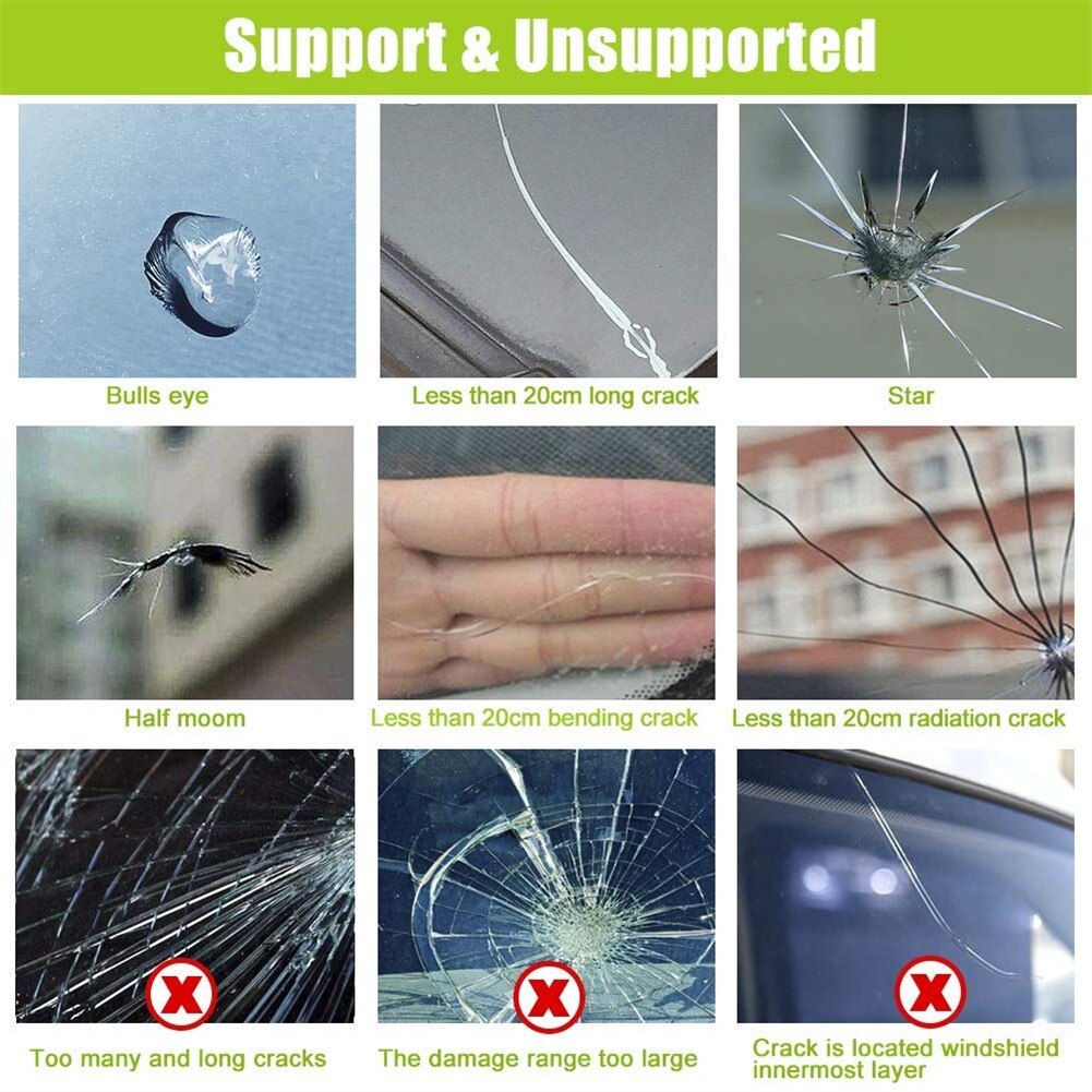 Voorruit Reparatie Kits DIY Autoruit Reparatie Tools Glas Kras Voorruit Crack Herstellen Voor Fix Auto Window Glas Kras