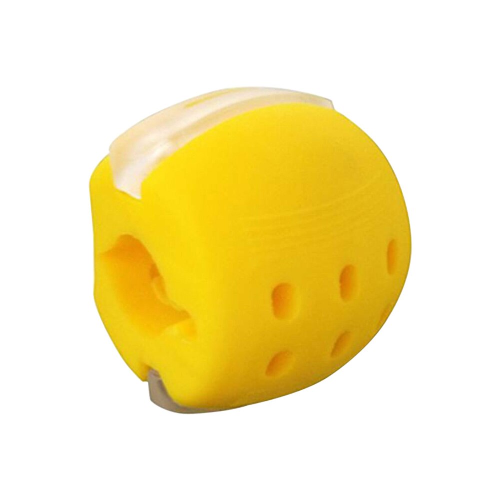 Slicone Facial Toning Tool Food Grade Portable Equipment Training Muscle JawLine Exercise Jaw Neck Face Fitness Ball Jawrsize: Yellow