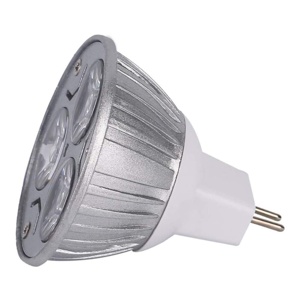 Bombilla LED MR16 de 3W y 12V, foco de luz LED regulable, blanco frío y cálido, Bombilla LED para lámpara de superior, 10 unidades por lote