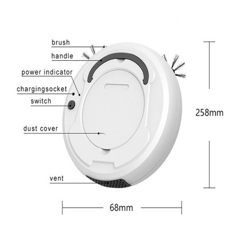 Smart Sweeping Robot Vacuum Cleaner Floor Edge Dust Clean Auto Suction Sweeper