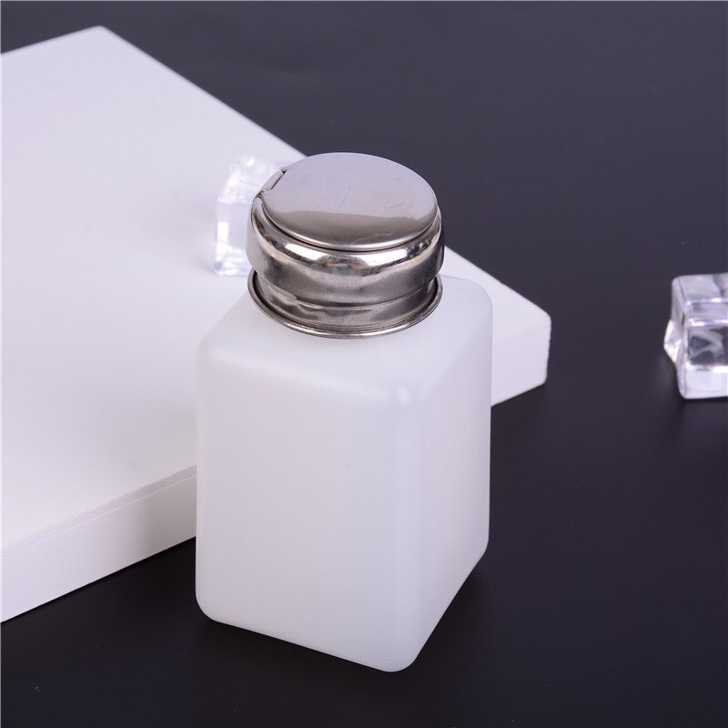 1Pc Nail Polish Remover Cleanser Dispenser Empty Acetone Pump Bottle Container