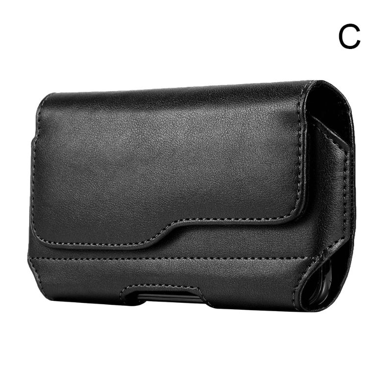 Horizontale Lederen Riem Case Holster Pouch Sleeve Telefoon Houder Voor Mannen Reizen Outdoor