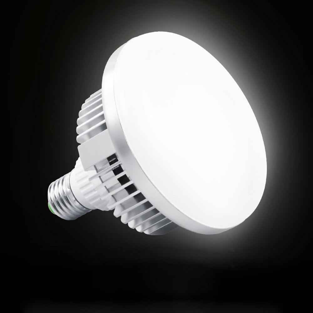 65W/85W/125W 5500K 220-240V LED Photo Lighting Studio Video Daylight Lamp E27 Bulb for Photographic Studio Softbox Strobe Light