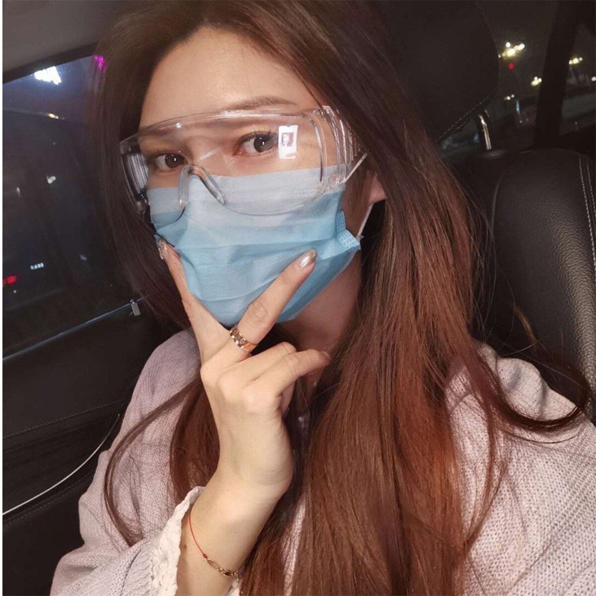 Goggle Transparent Eye Protection Fit Face Splash Proof All-round Man Woman Protective Equipment