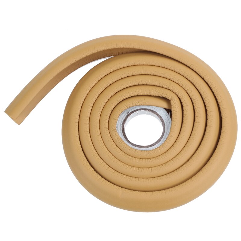 2M Children Protection Table Guard Strip Baby Safety Products Glass Edge Furniture Horror Crash Bar Corner Foam Bumper Collision: Dark Khaki