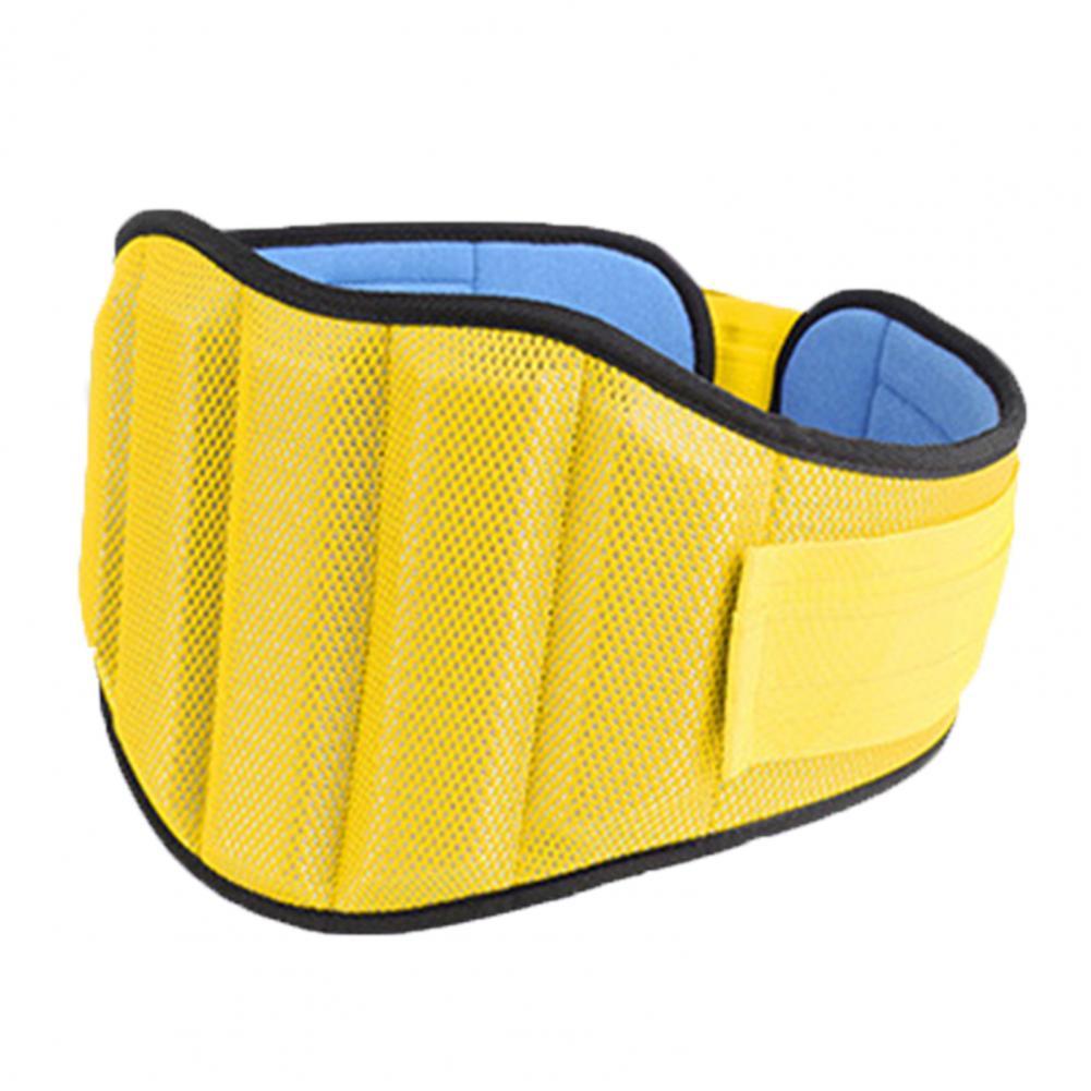 Universal Lumbar Supporter Sweat Absorption Prevent Sprains Fit Seamlessly Lumbar Support Back Brace: YELLOW / L