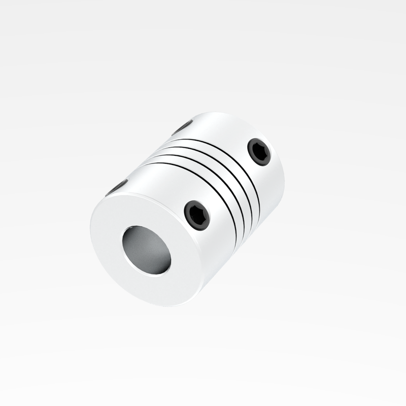 Aluminium CNC Motor Kaak Askoppeling 5mm Tot 8mm Flexibele Koppeling OD 19x25mm 3/4/5/6/6.35/7/8/10mm