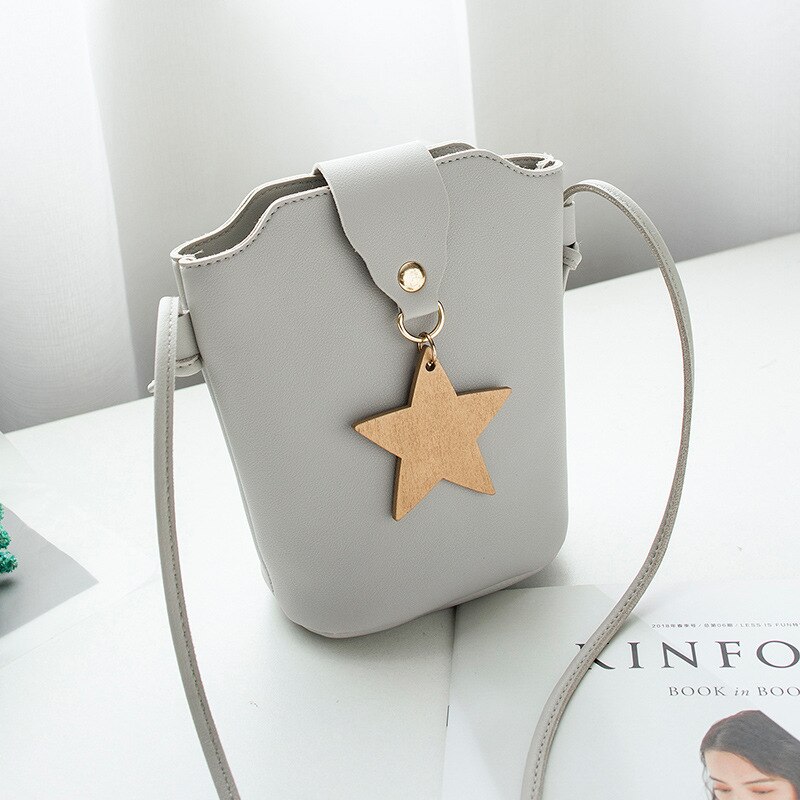 sling bag2020 Autumn Crossbody Bag Tassel Student Phone Purse Key Women Soft Leather