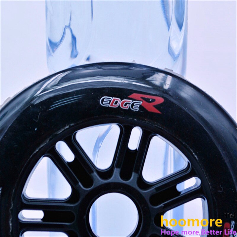 2 Pcs/lot 85A 125mm Black Inline Speed Skates wheel and scooter wheel, good elasticity and grip using 608 bearing