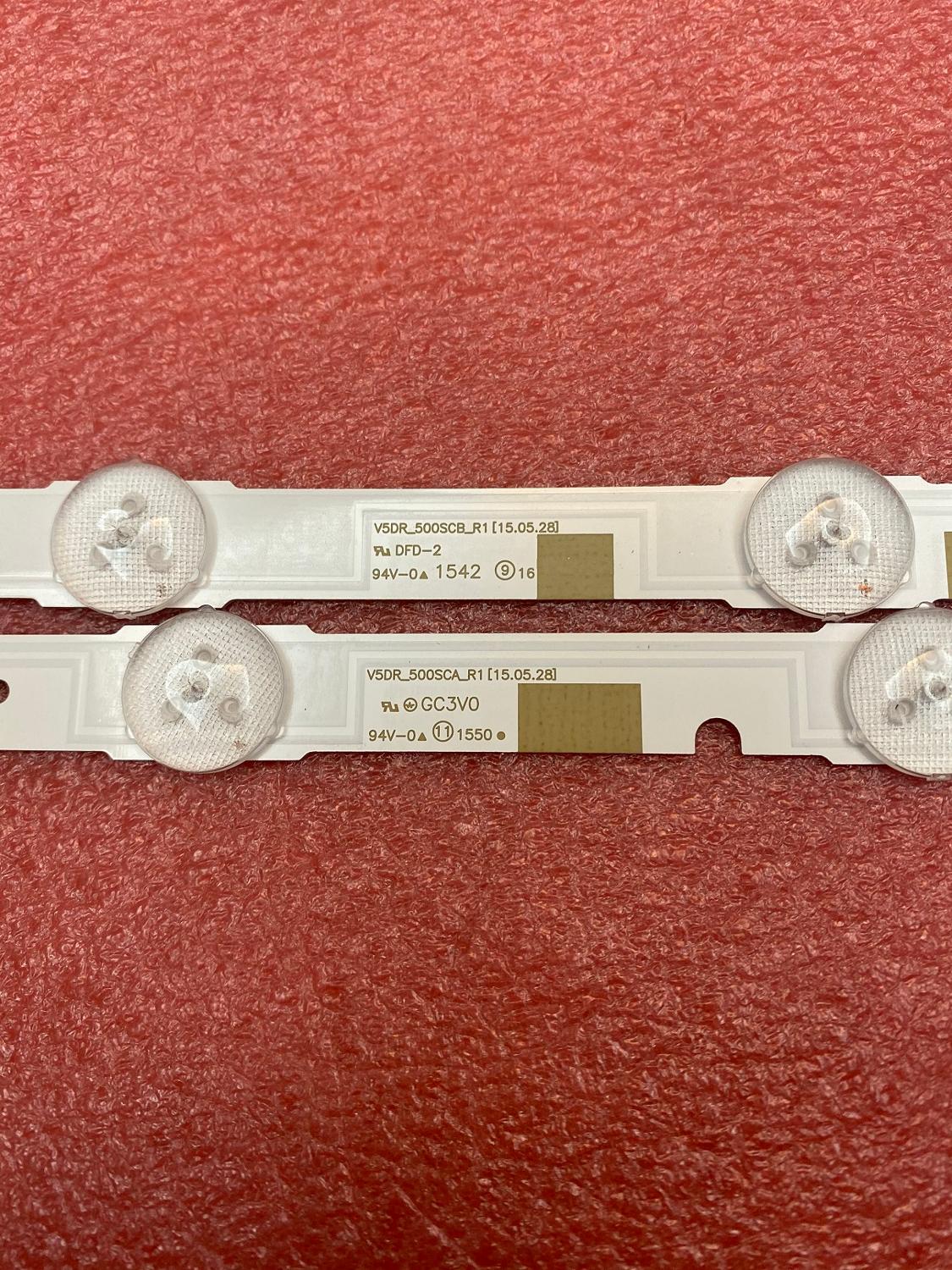 16 pz striscia di retroilluminazione a portato per Samsung 50JS7200 UE50JU6800 UN50JS7000 BN96-38480A 38479A V5dott_500SCA 500SCB_R1