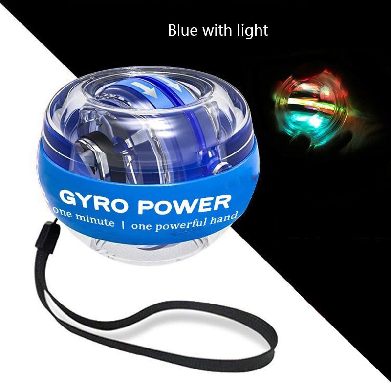 LED Gyroscopic Powerball Autostart Range Gyro Power Wrist Ball With Counter Arm Hand Muscle Force Trainer Fitness Equipment XJ: Blue