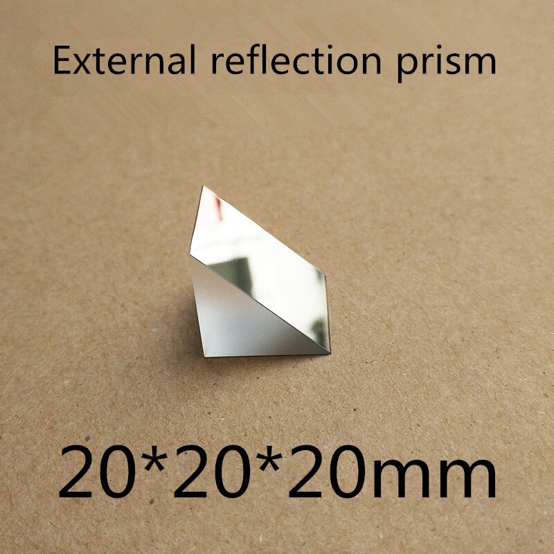 20x20x20mm Right Angle K9 Triangular slope External Reflecting Prism Lens
