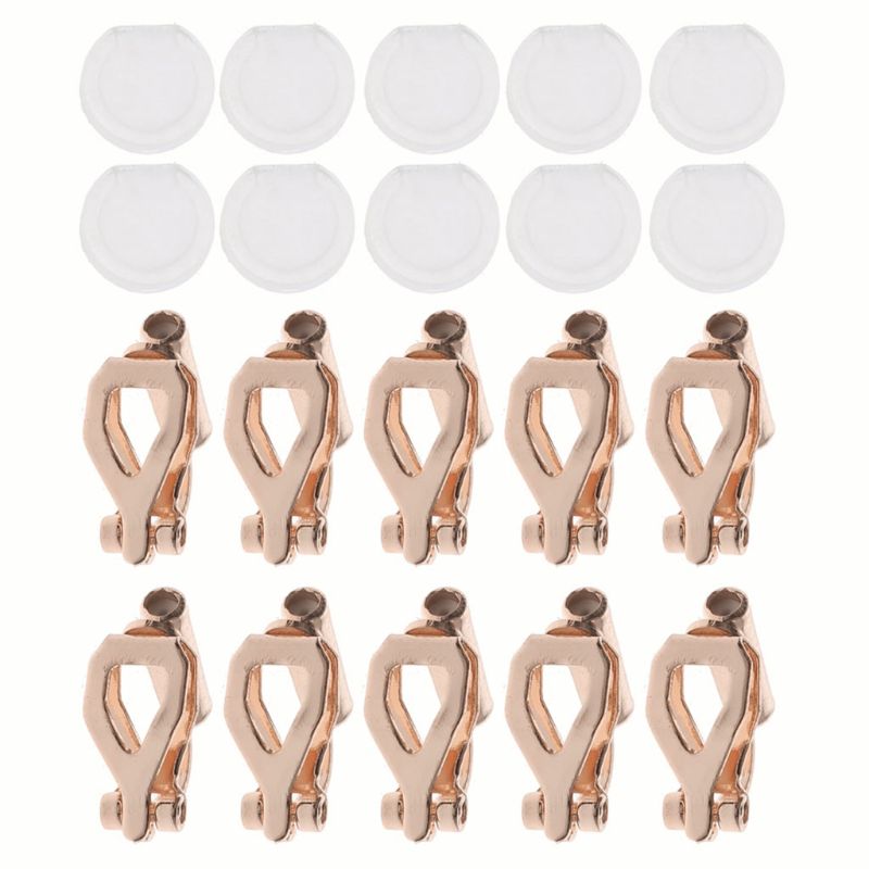 20Pcs Diy Oorbel Converter Met Comfort Oorbel Pads Turn Elke Doorstoken Oorbellen In Clip-On Geen Doorboord sieraden Bevindingen: RK