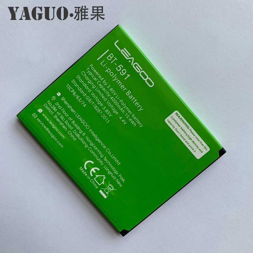 100% Original Battery 4000mAh Battery for LEAGOO Kiicaa Power BT-591 BT591 Battery Batterie Batteria