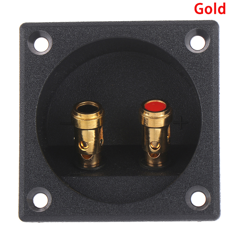 Speaker Terminal Cup Ronde Lente Cup Subwoofer Plug Auto Stereo Terminal Connector Subwoofers Dozen: Gold
