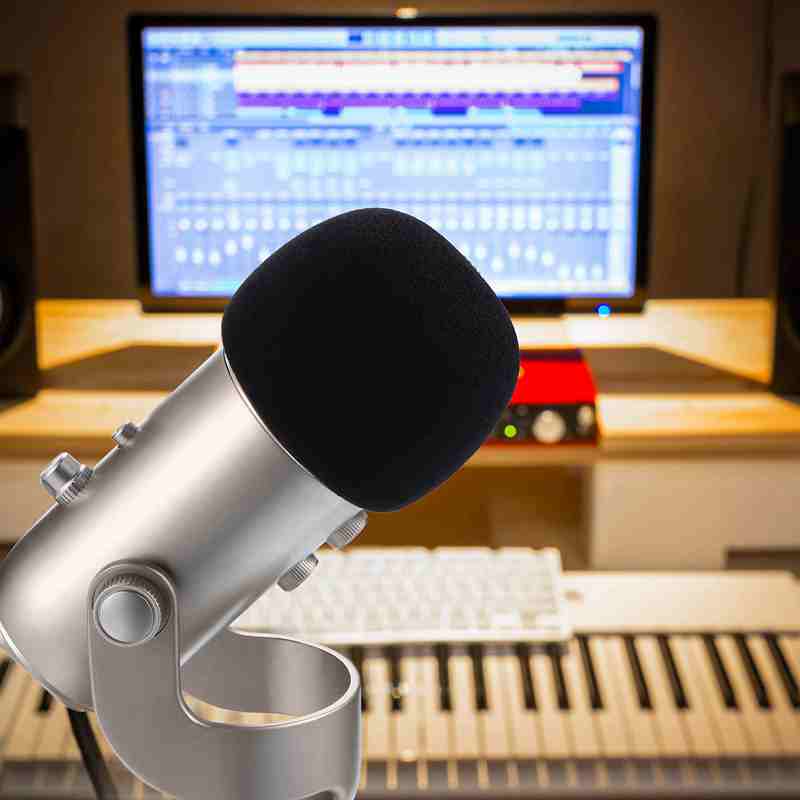 Skummikrofon forrude til blå yeti, yeti pro kondensatormikrofoner - som et popfilter til mikrofonerne