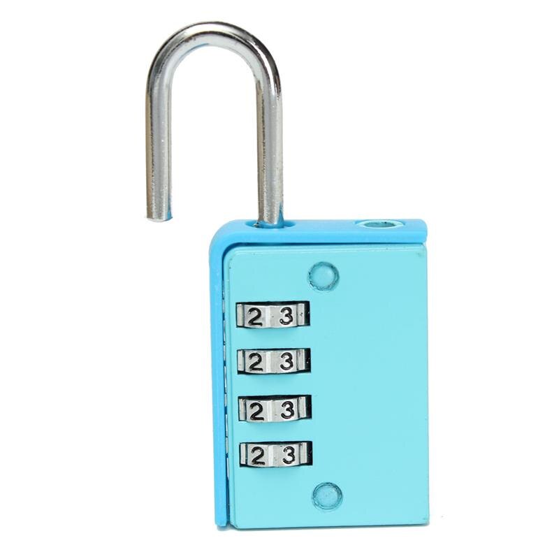 Draagbare 4 Digit Code zinklegering Lock Safe Combinatie Bagage Password Lock Hangslot Koffer Reizen Bagage Dozen Veiligheid