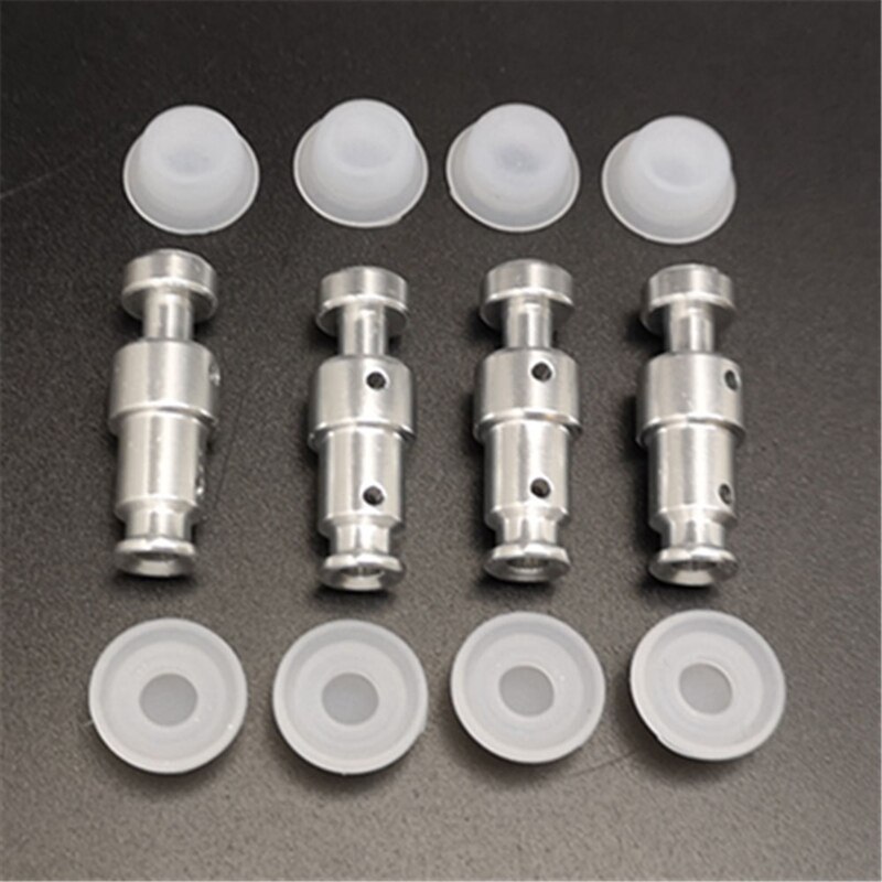 Electric Pressure Cooker Float Valve DUO60 Silver Double Hole Aluminum 3.2X0.9X0.8 Check Valve 4 Floats 8 Small Caps