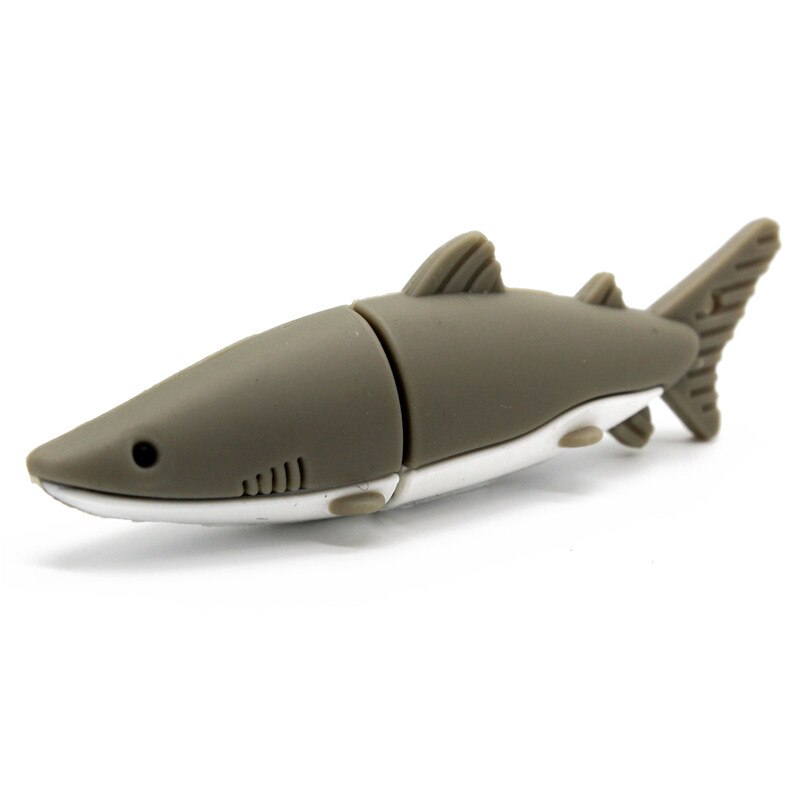 Binful U Disk 64 Gb Pen Drive Shark Stijl 4 Gb 8 Gb 16 Gb 32 Gb Usb Flash Drive: 4GB / Gray